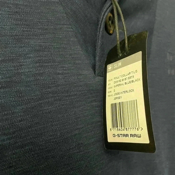 GSTAR Mens long sleeve G-Star shirt size small blue - Picture 4 of 5